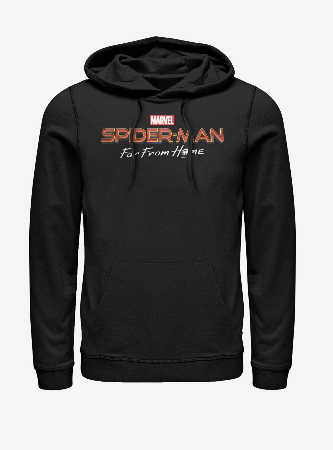 Marvel Spider-Man Far From Home Logo Hoodie, BLACK, hi-res