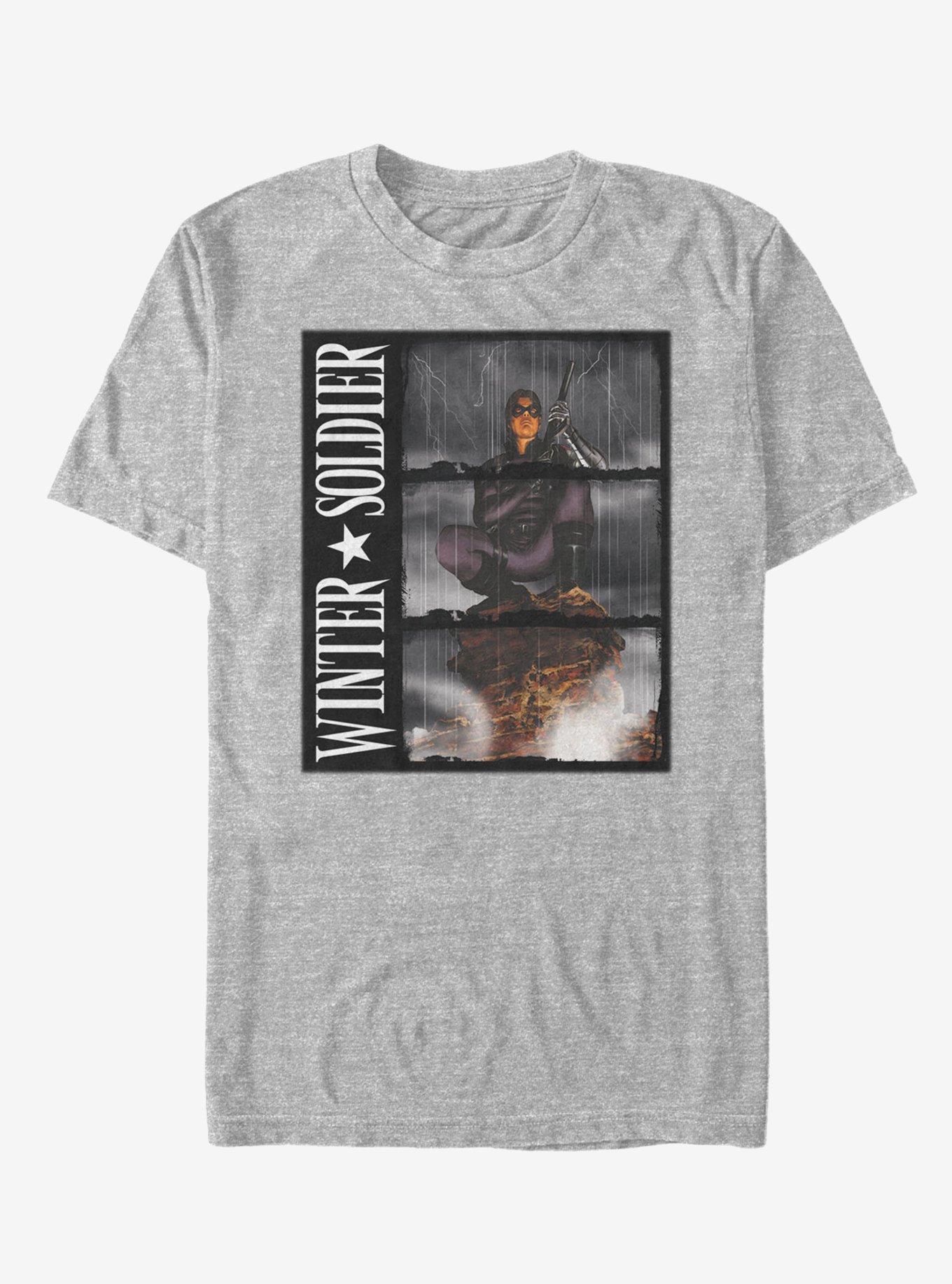 Marvel Winter Soldier Rain T-Shirt, ATH HTR, hi-res