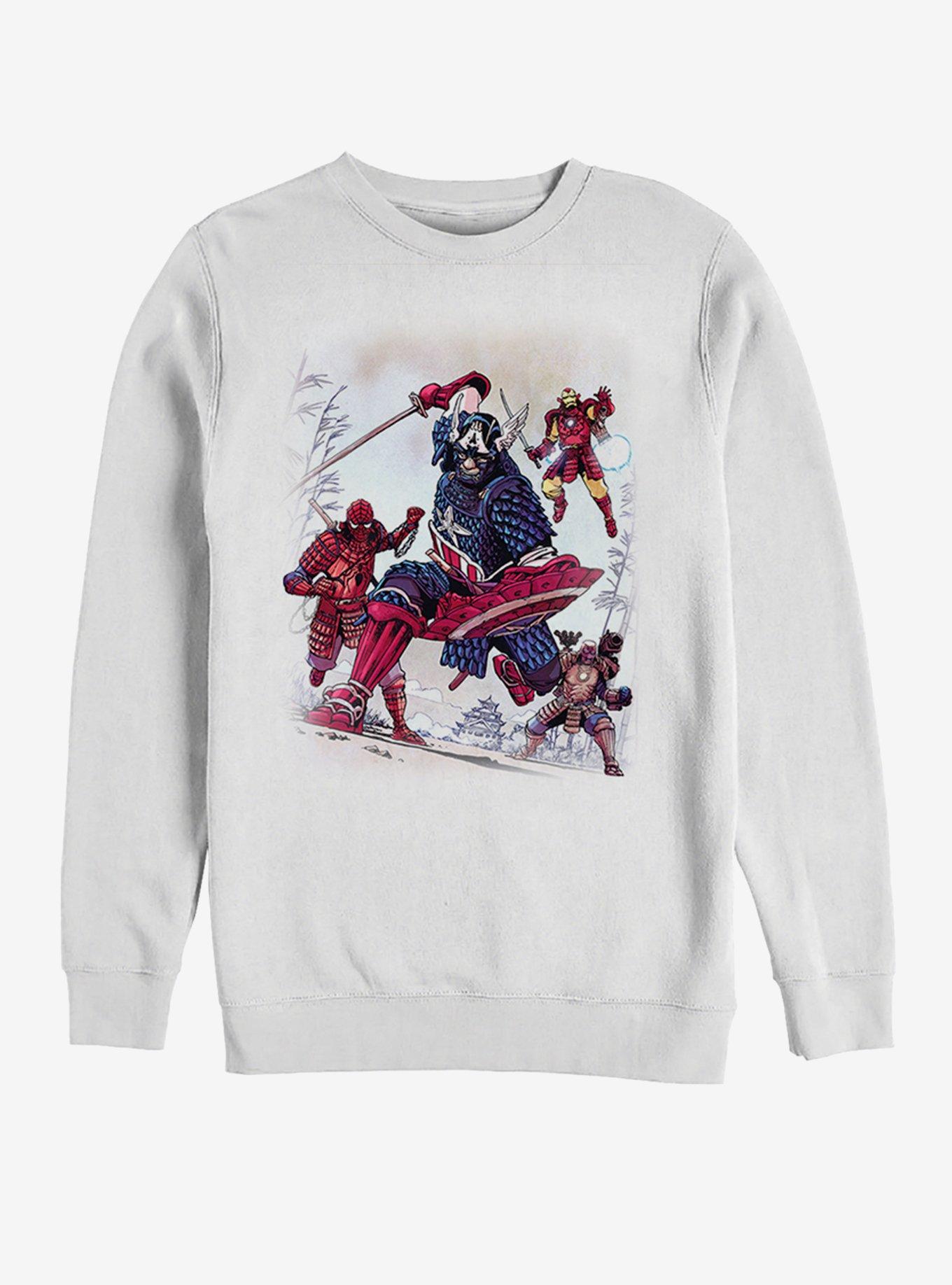 Marvel Samurai Warriors Sweatshirt, WHITE, hi-res