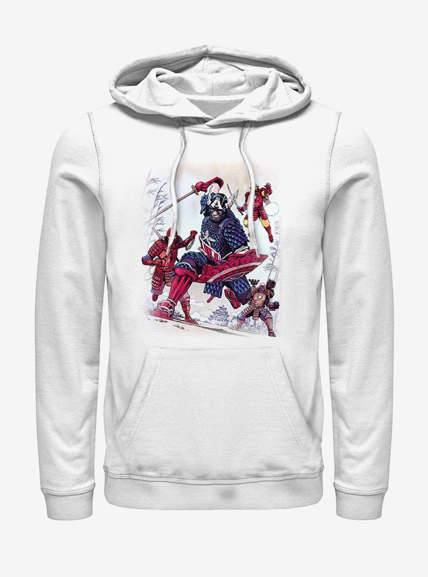 Marvel Samurai Warriors Hoodie, WHITE, hi-res
