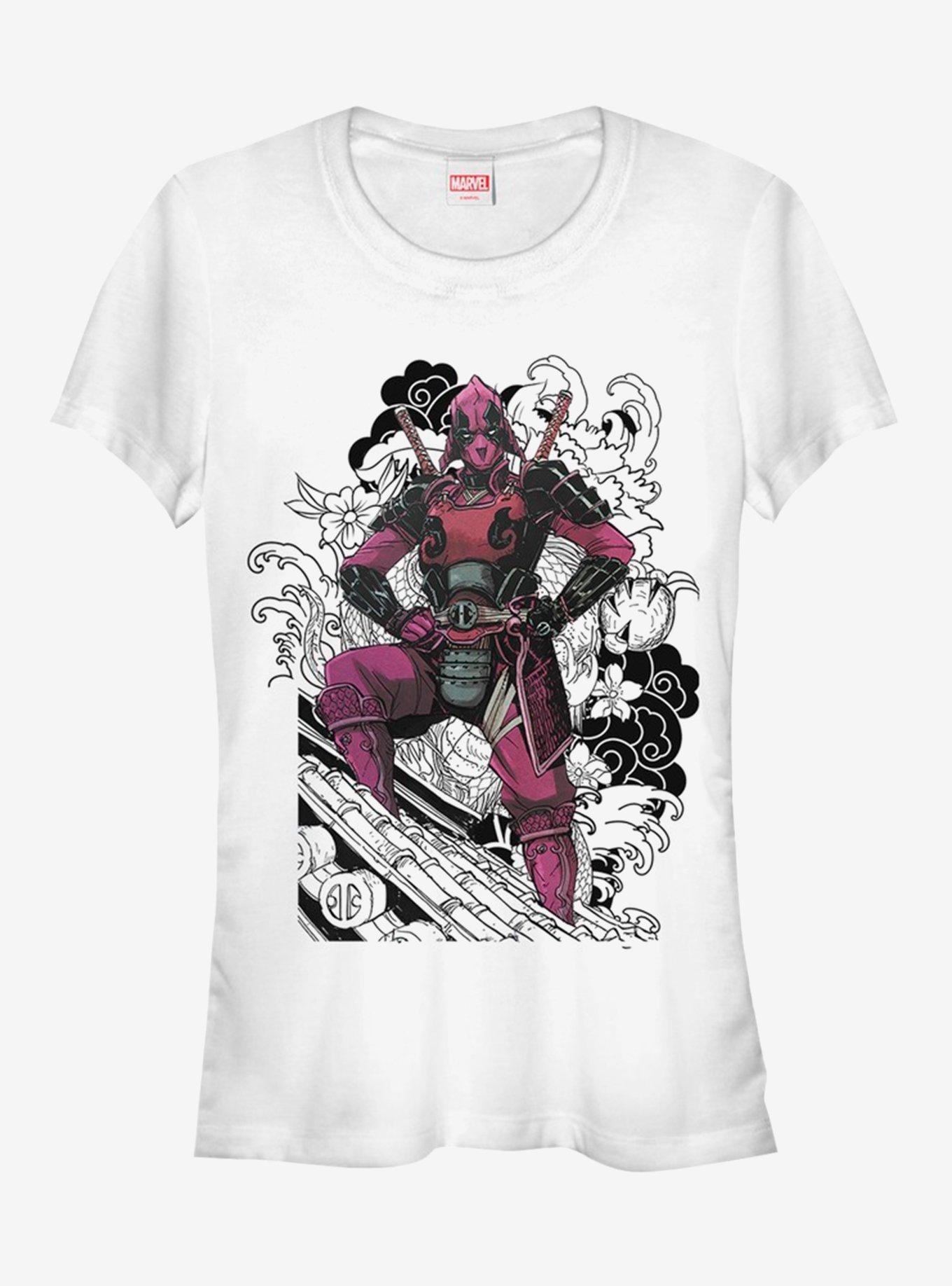 Marvel Deadpool Dragon Girls T-Shirt, WHITE, hi-res