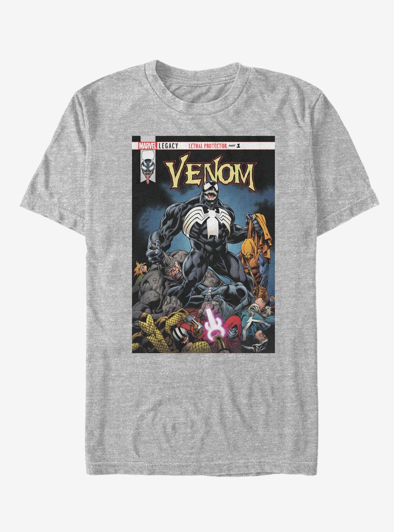 Marvel Venomized Cover T-Shirt, ATH HTR, hi-res