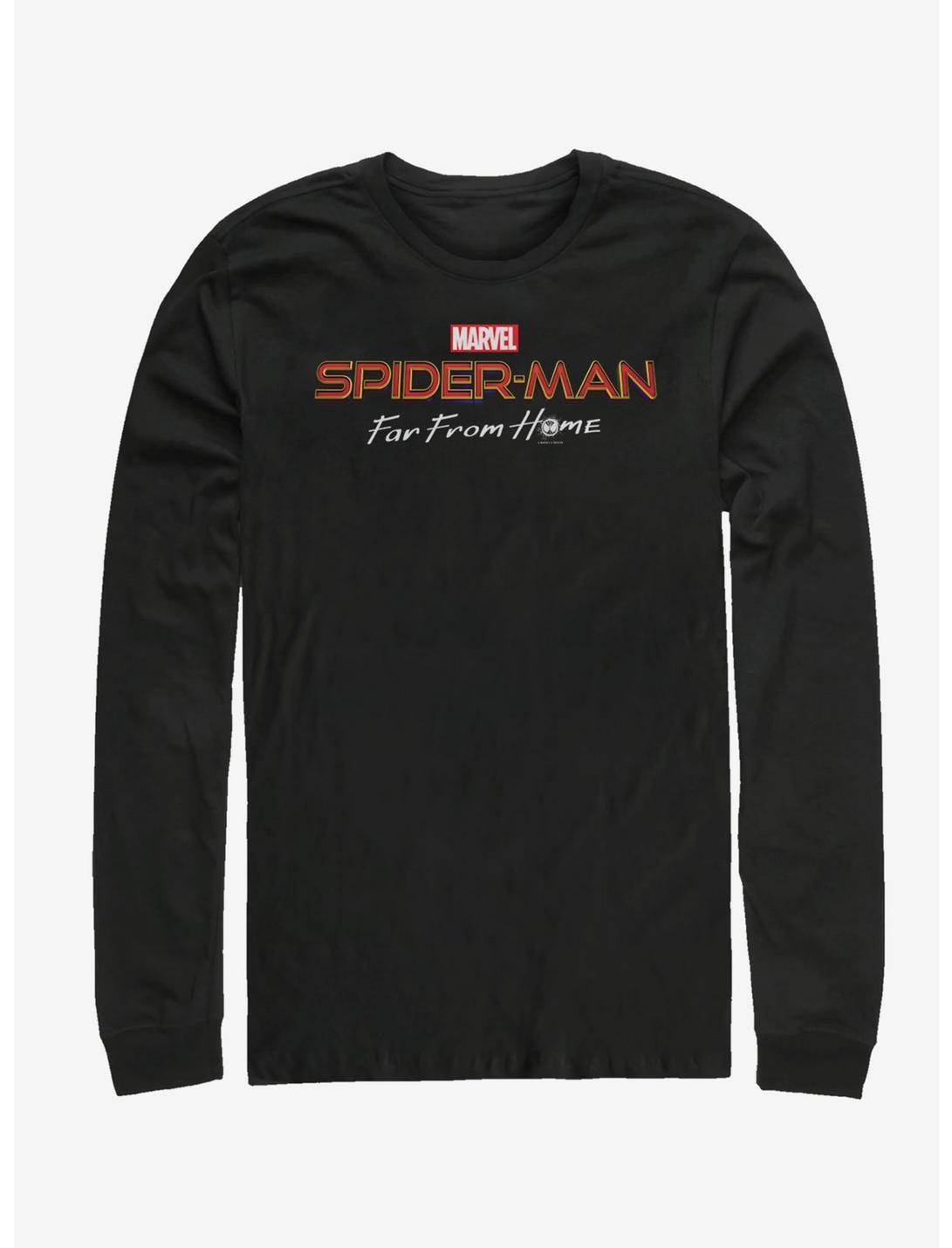 Marvel Spider-Man Far From Home Logo Long-Sleeve T-Shirt, BLACK, hi-res