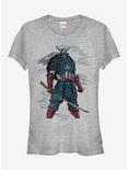 Marvel Captain America Mountain Warrior Girls T-Shirt, ATH HTR, hi-res