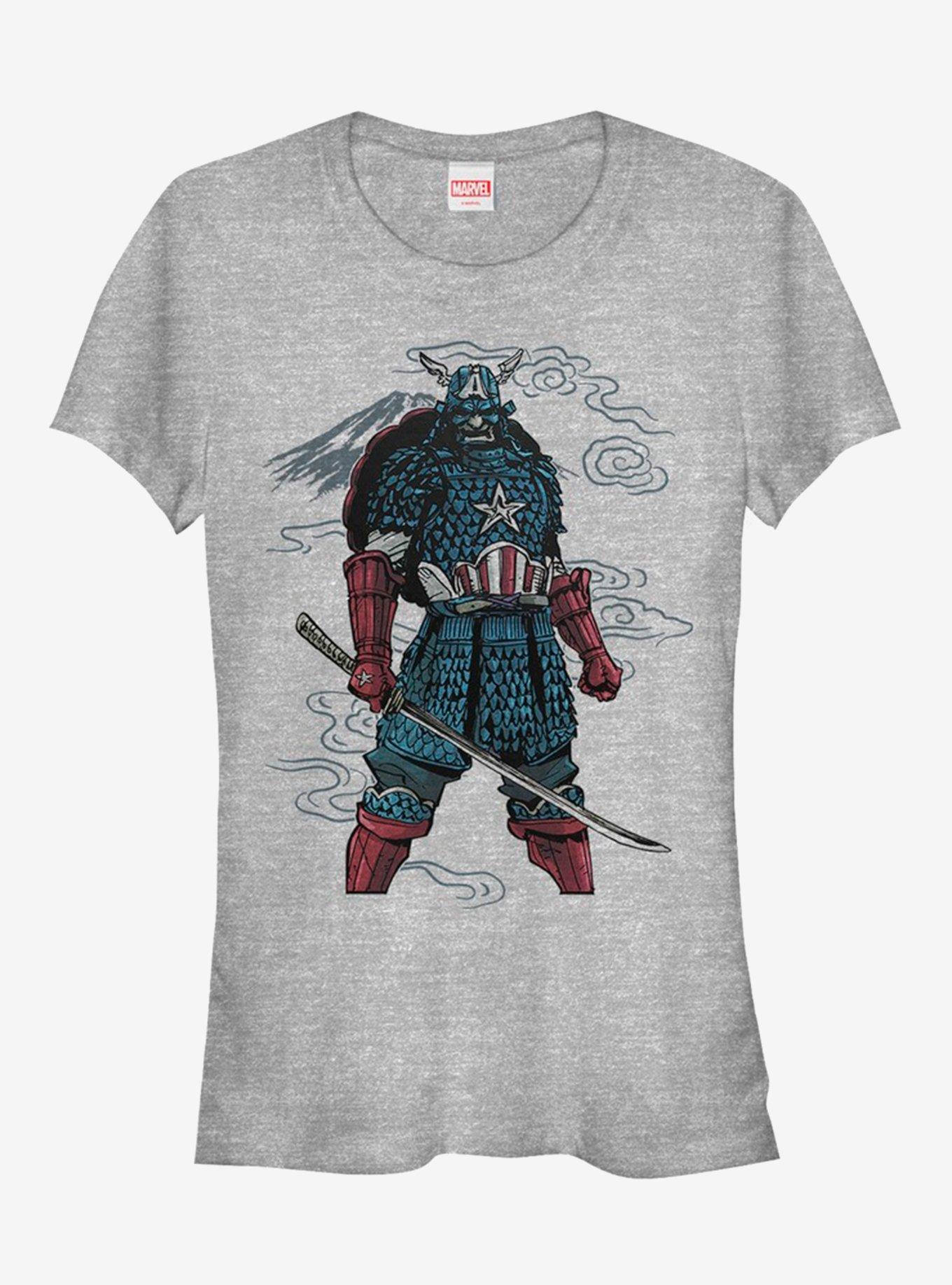 Marvel Captain America Mountain Warrior Girls T-Shirt, ATH HTR, hi-res