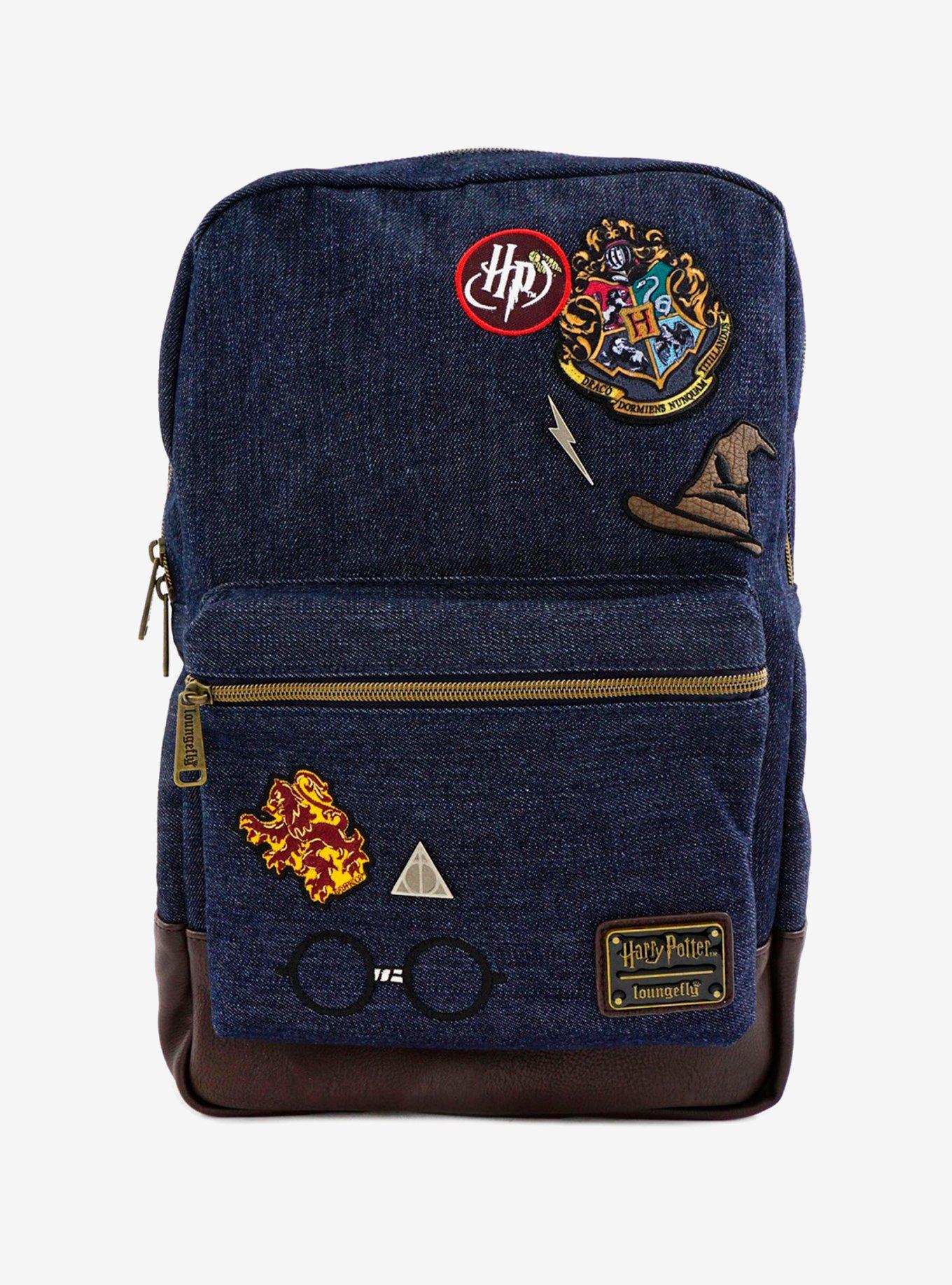 Loungefly Harry Potter Denim Backpack, , hi-res