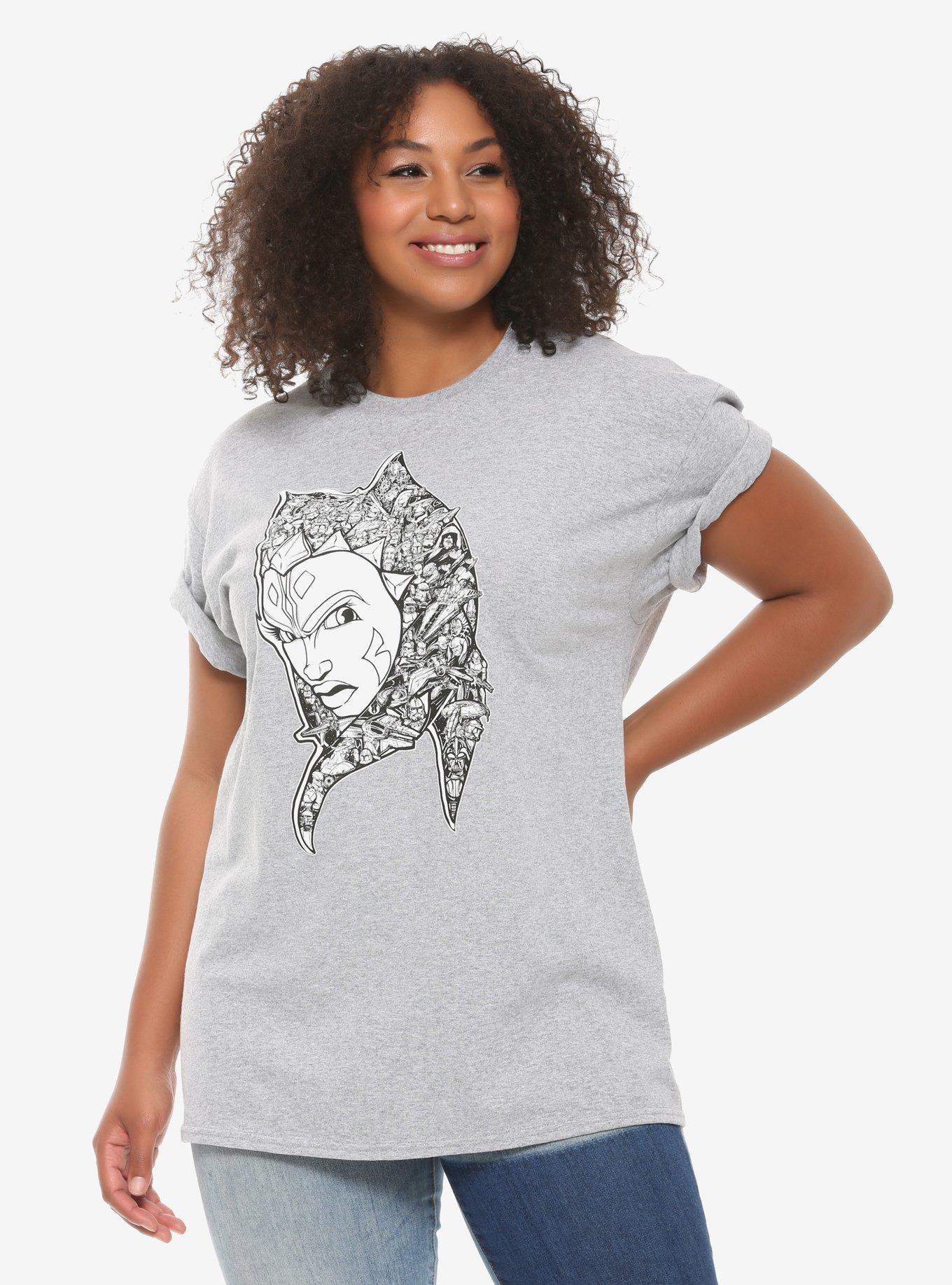 Star Wars Shadows Of Tano T-Shirt Plus Size, MULTI, hi-res
