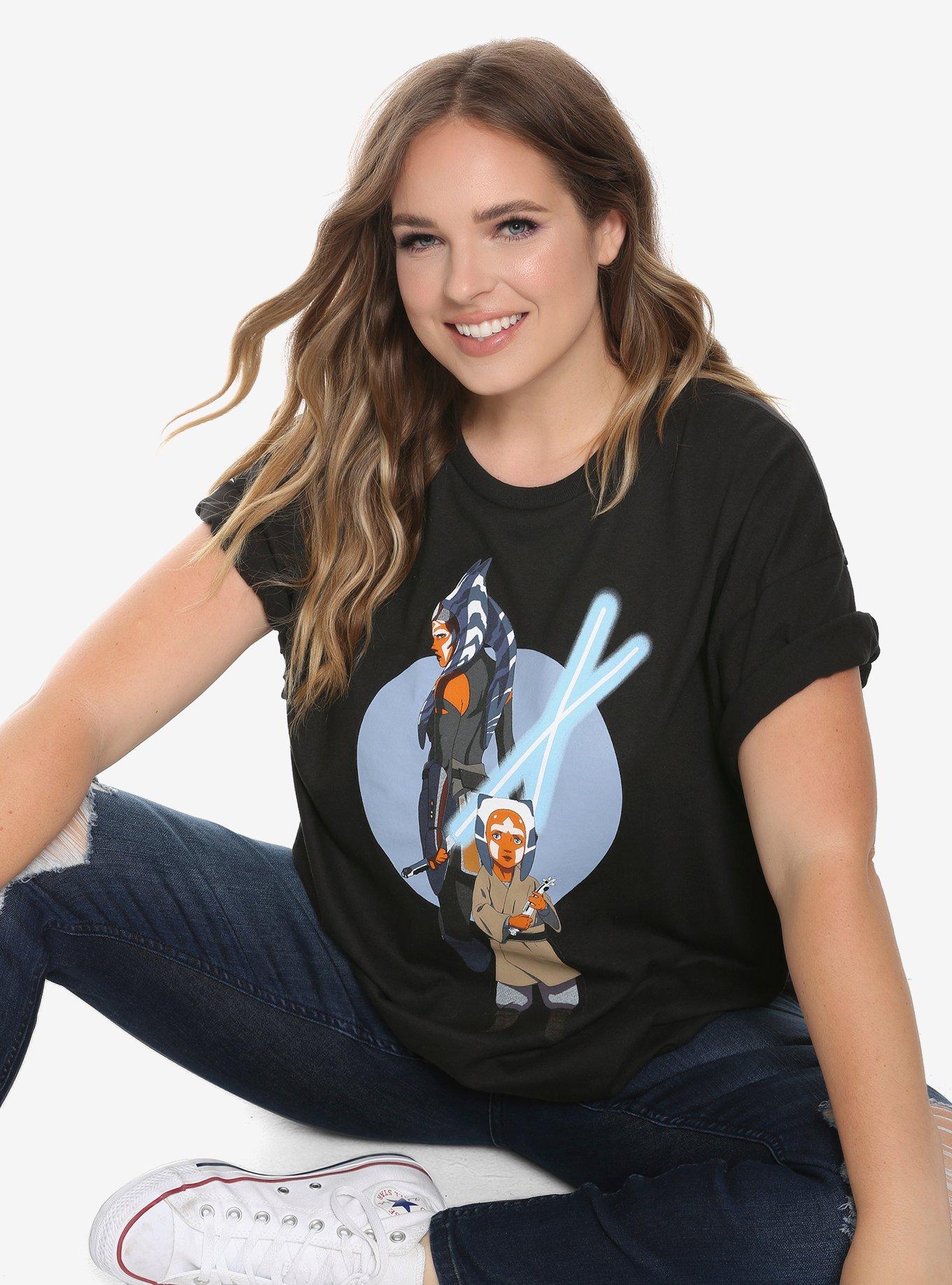 Star Wars Ahsoka Then & Now T-Shirt Plus Size, MULTI, hi-res