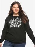 The Nightmare Before Christmas Group Glow-In-The-Dark Girls Long-Sleeve T-Shirt Plus Size, MULTI, hi-res