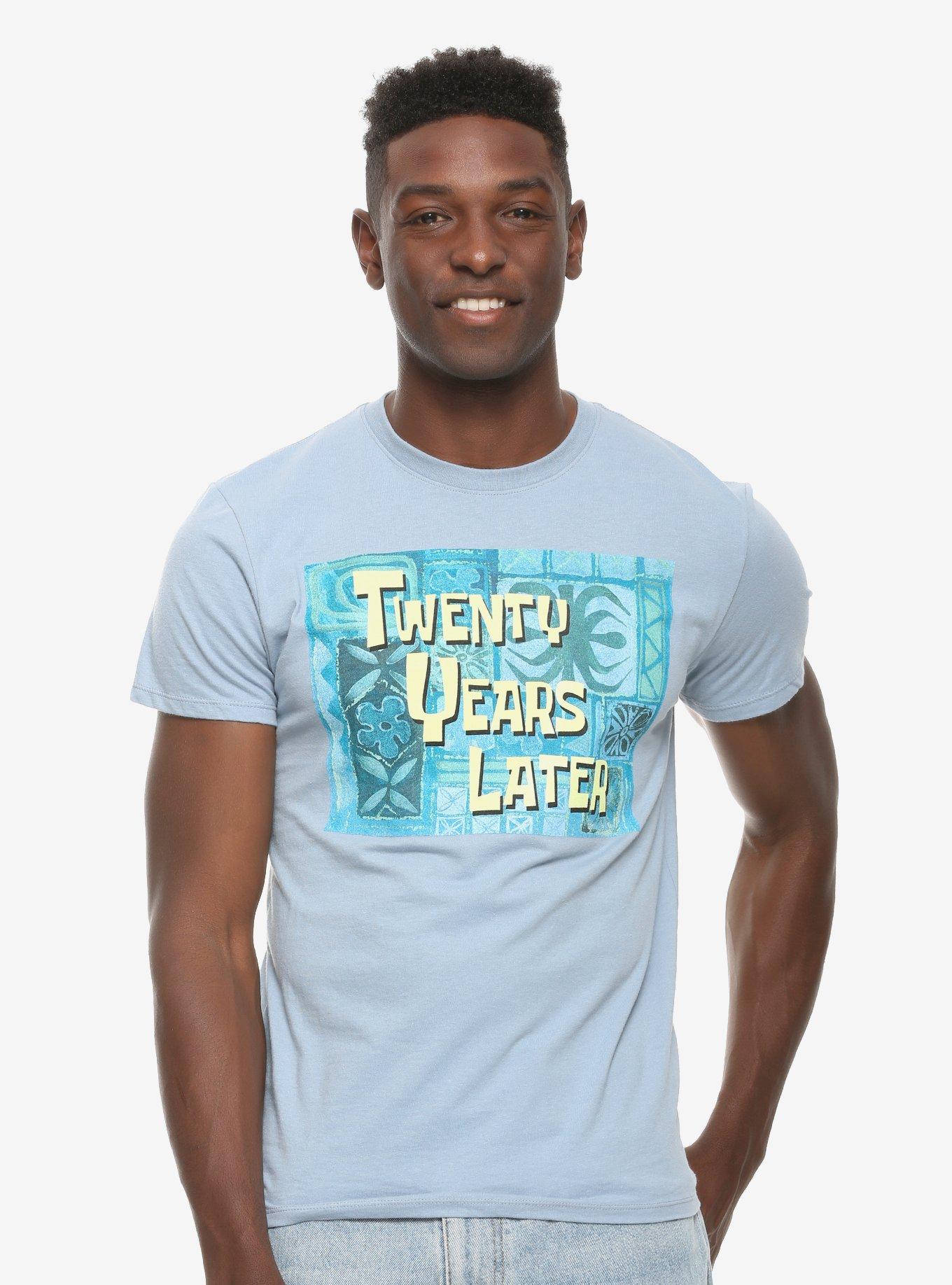 SpongeBob SquarePants Twenty Years Later T-Shirt - BoxLunch Exclusive, BLUE, hi-res