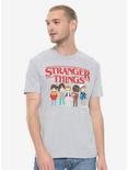 Stranger Things Chibi Group T-Shirt, GREY, hi-res