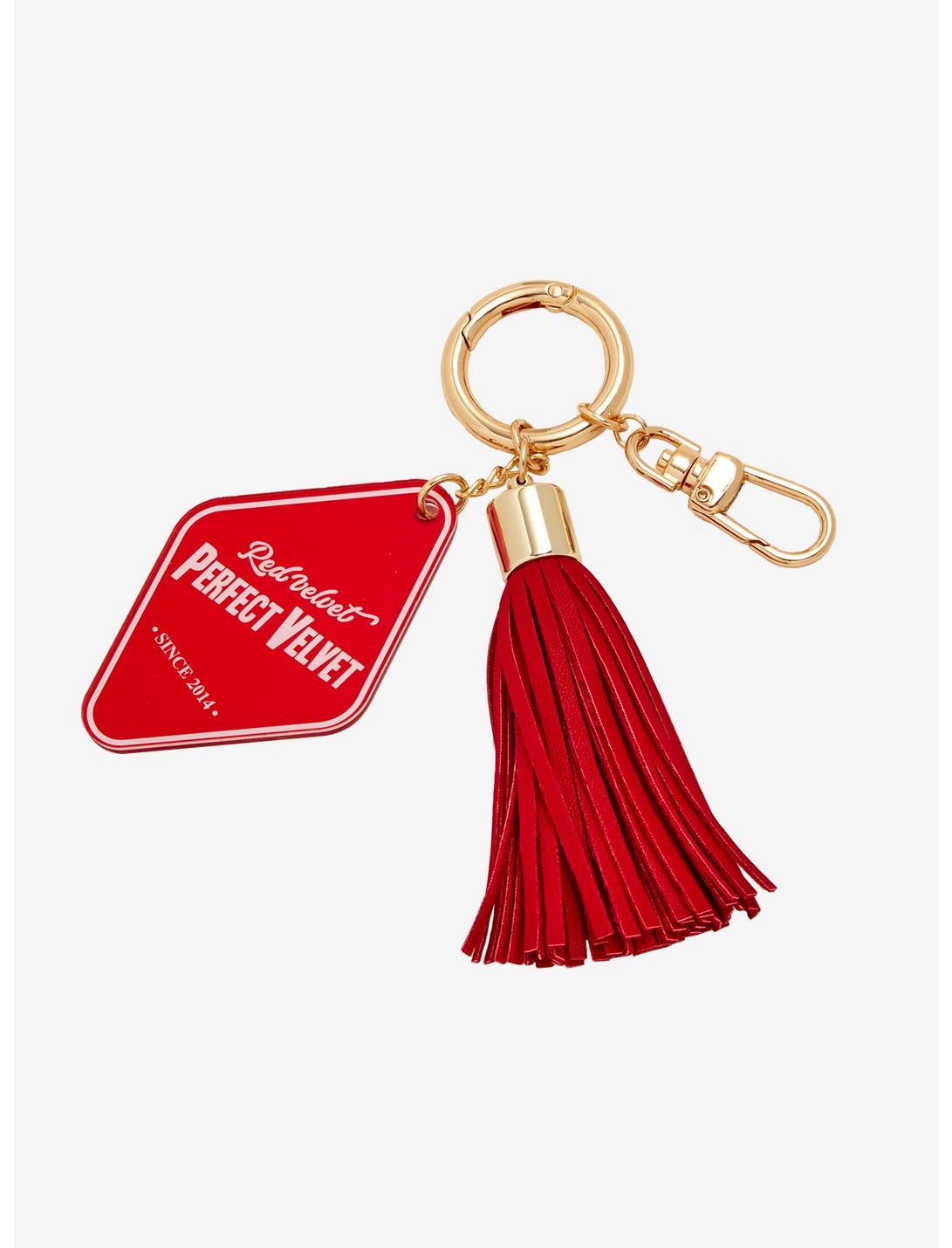 Red Velvet Tassel Key Chain, , hi-res