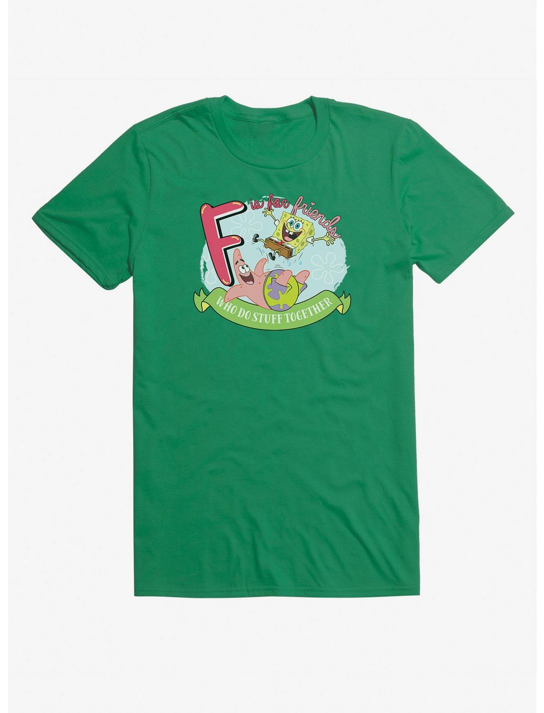 Spongebob Squarepants F Is For Friends T-Shirt, , hi-res
