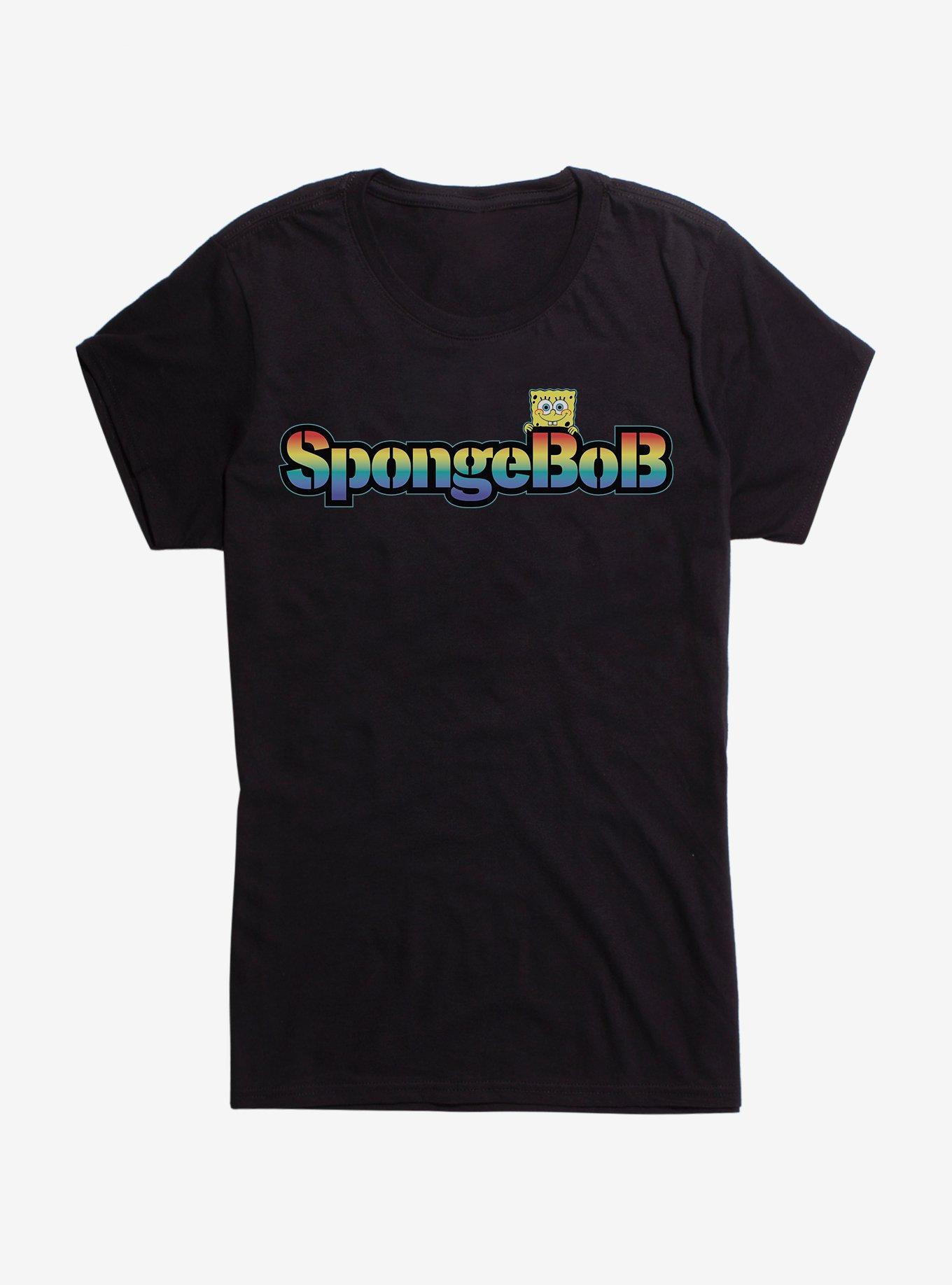 Spongebob Squarepants Rainbow Logo Girls T-Shirt, , hi-res