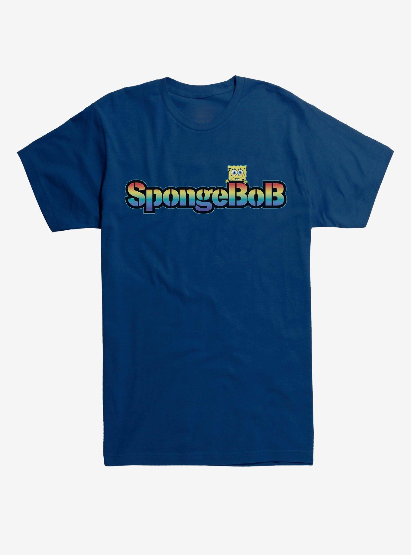 Spongebob Squarepants Rainbow Logo T-Shirt, , hi-res
