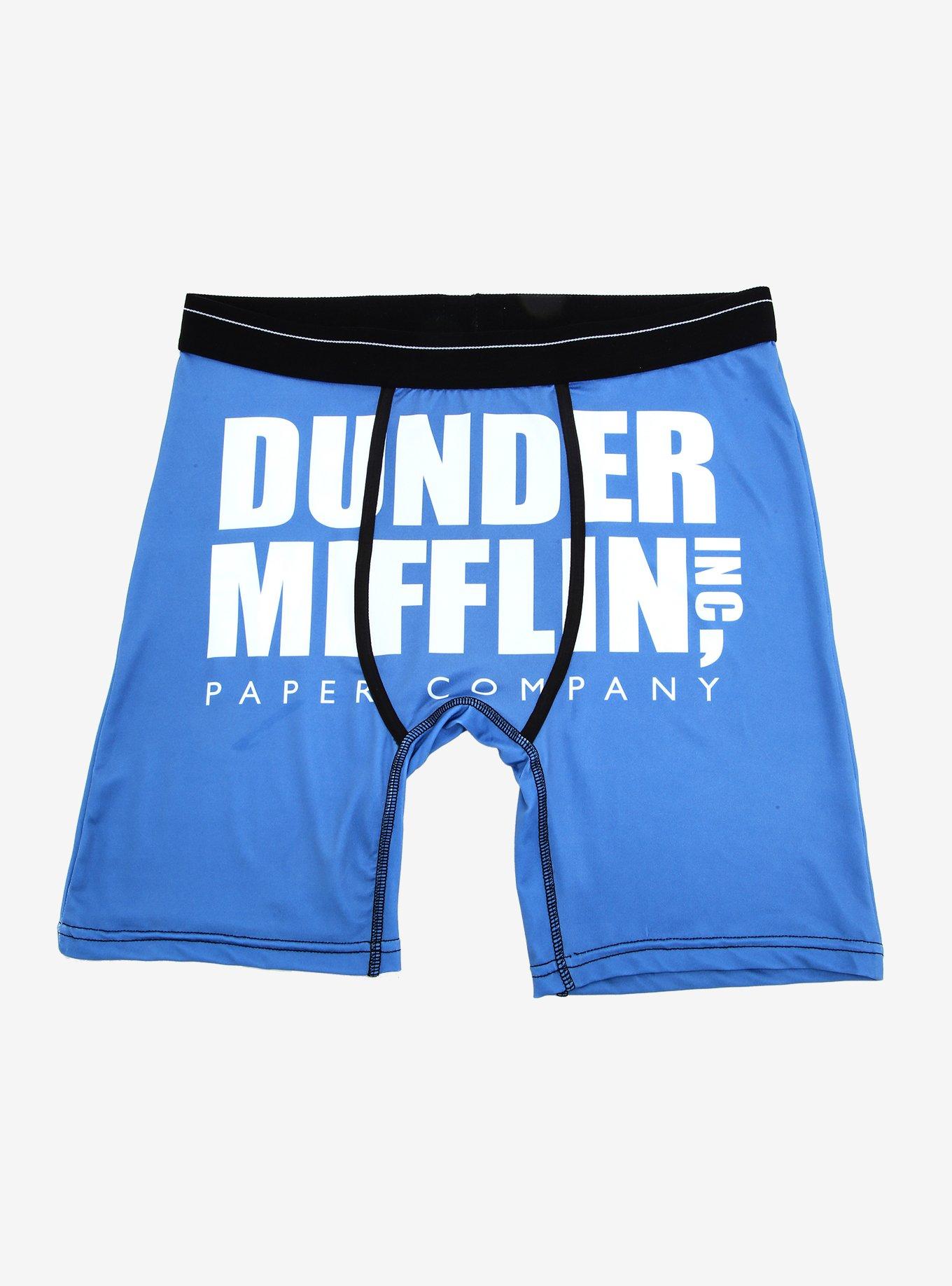 The Office Dunder Mifflin Boxer Briefs, BLUE, hi-res