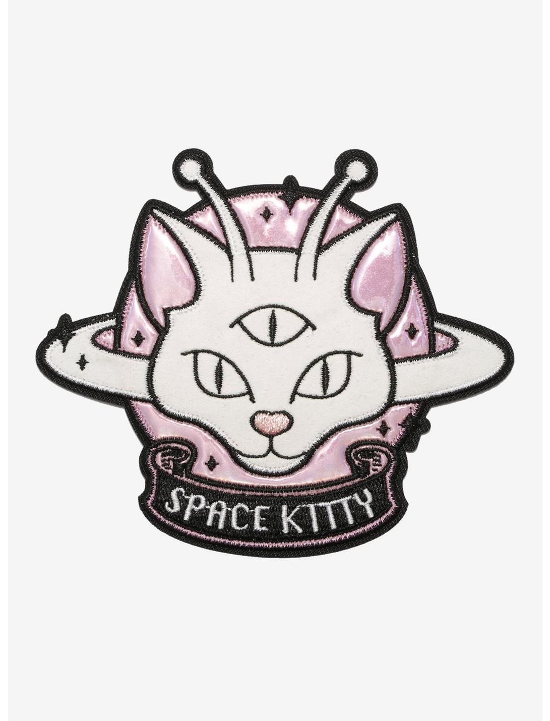 Space Kitty Iridescent Patch, , hi-res