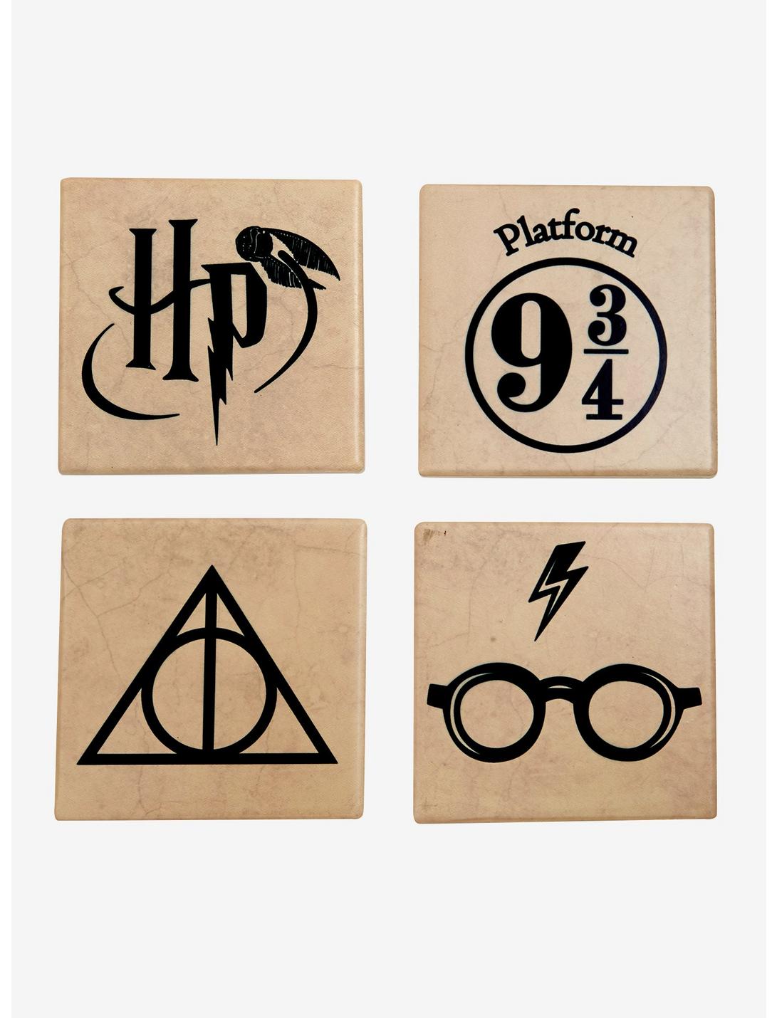 Harry Potter Icons Faux Stone Coasters, , hi-res