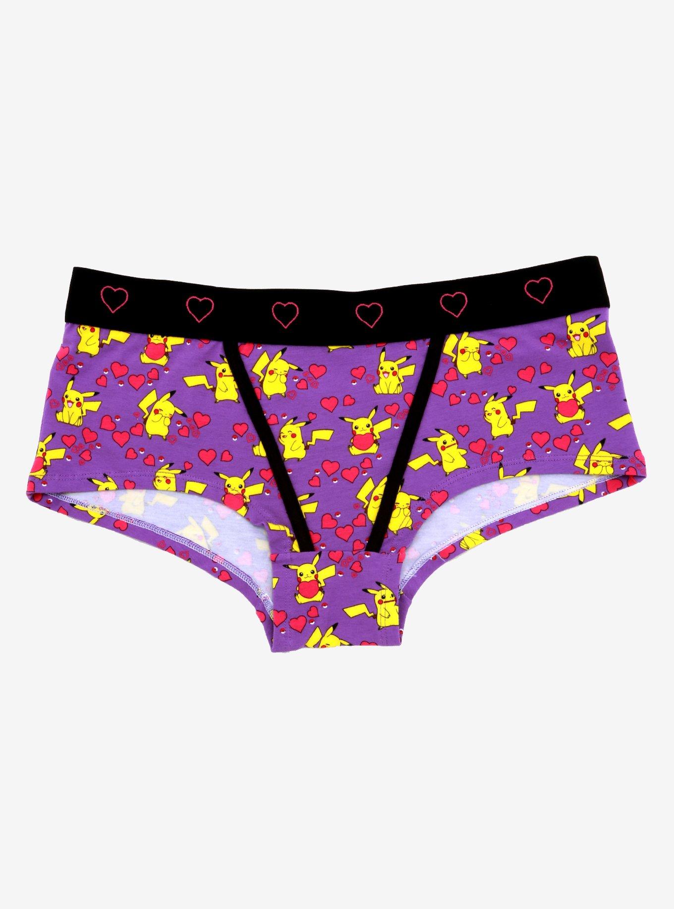 Pokemon Pikachu Hearts Hipster Panty