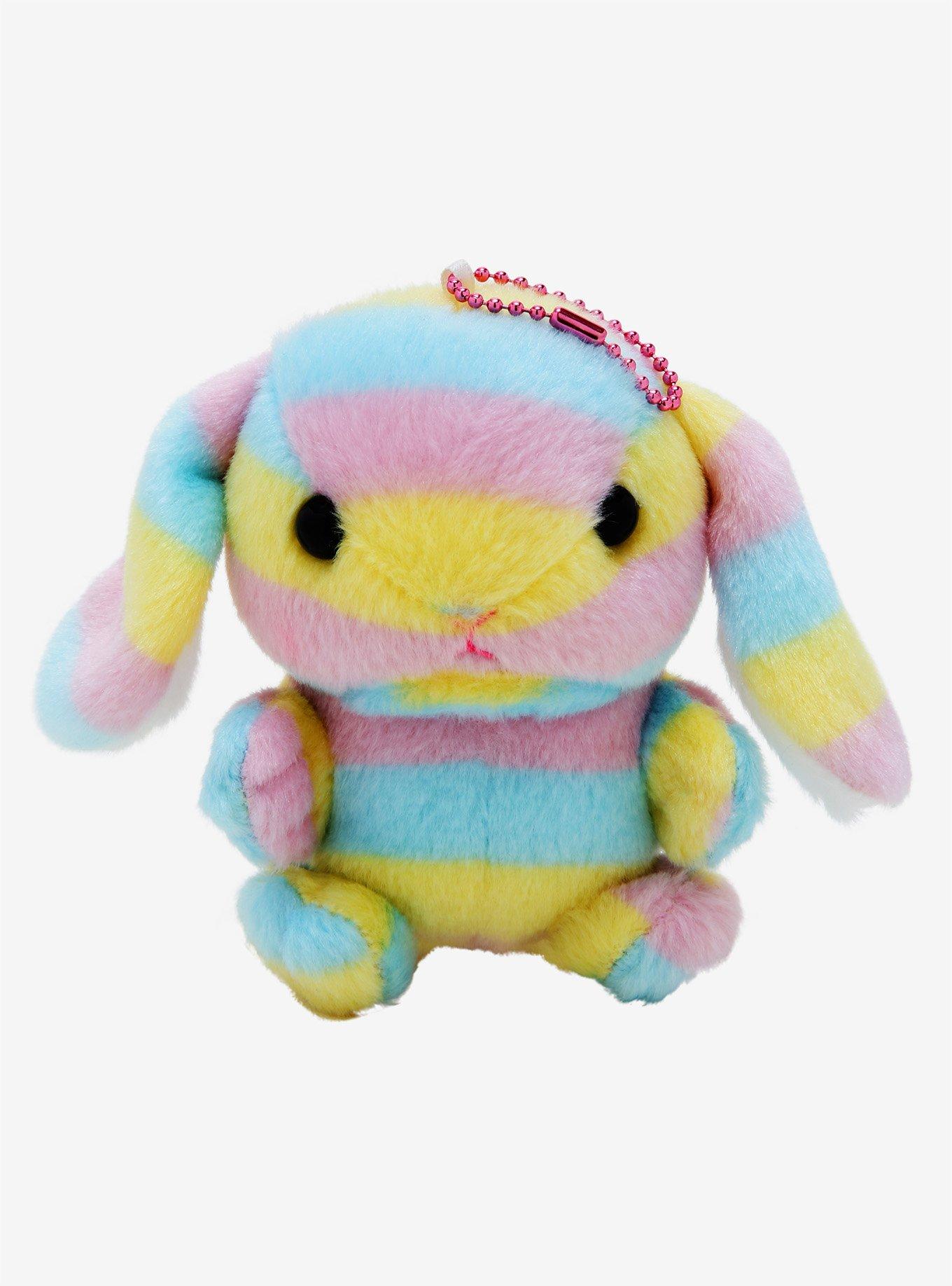 Rainbow Bunny 4 Inch Plush, , hi-res