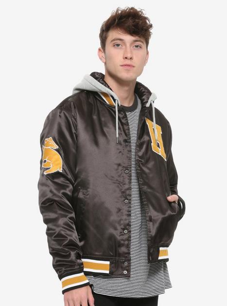 Giacca Varsity Ufficiale Harry Potter Tassorosso - Unisex Con Ricami, Taglie XS-2XL