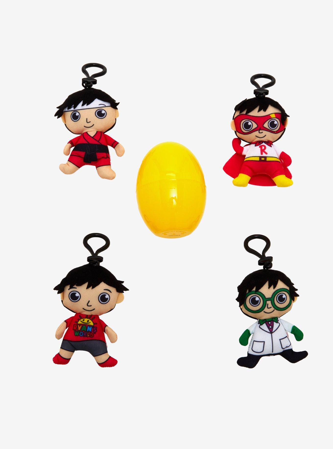 Ryan's World Mystery Plush Bag Hangers Blind Egg, , hi-res