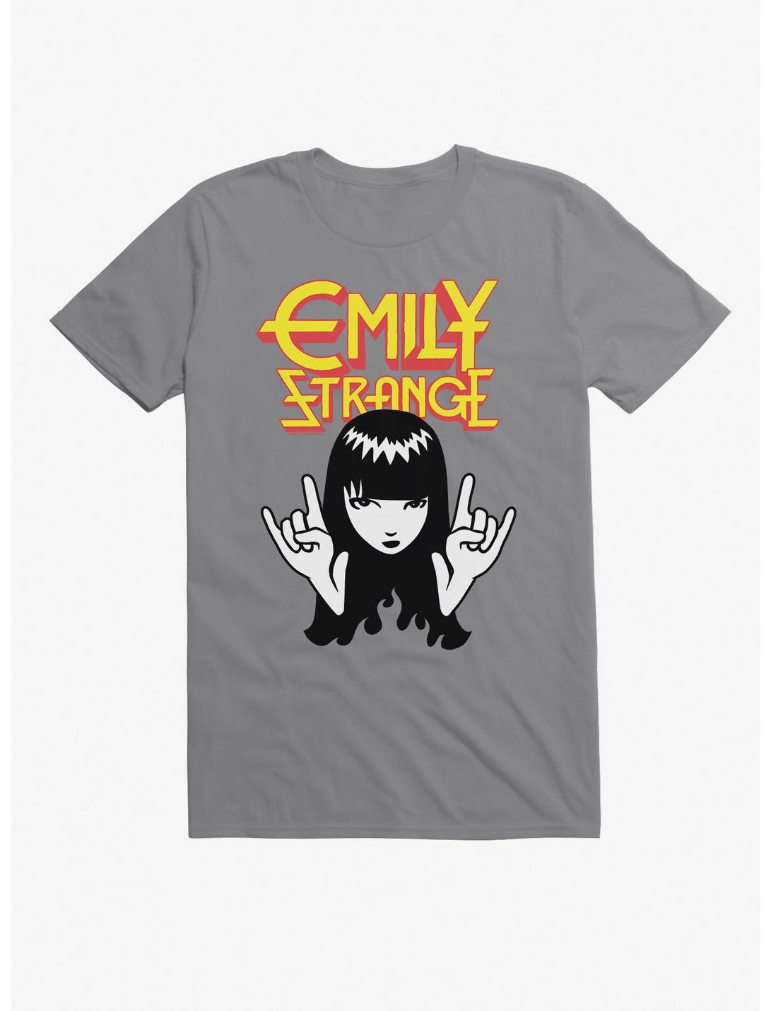 Emily The Strange Emily Strange Hand Horns T-Shirt, STORM GREY, hi-res