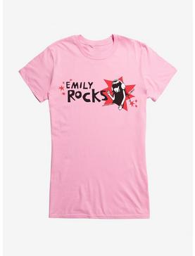 Emily The Strange Emily Rocks Stars Girls Charity Pink T-Shirt, , hi-res