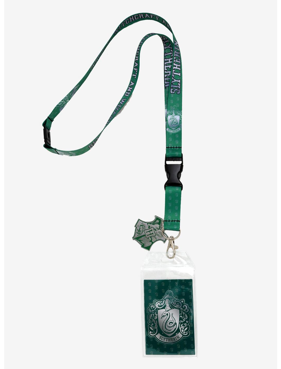 Harry Potter Hogwarts Slytherin Lanyard - BoxLunch Exclusive, , hi-res
