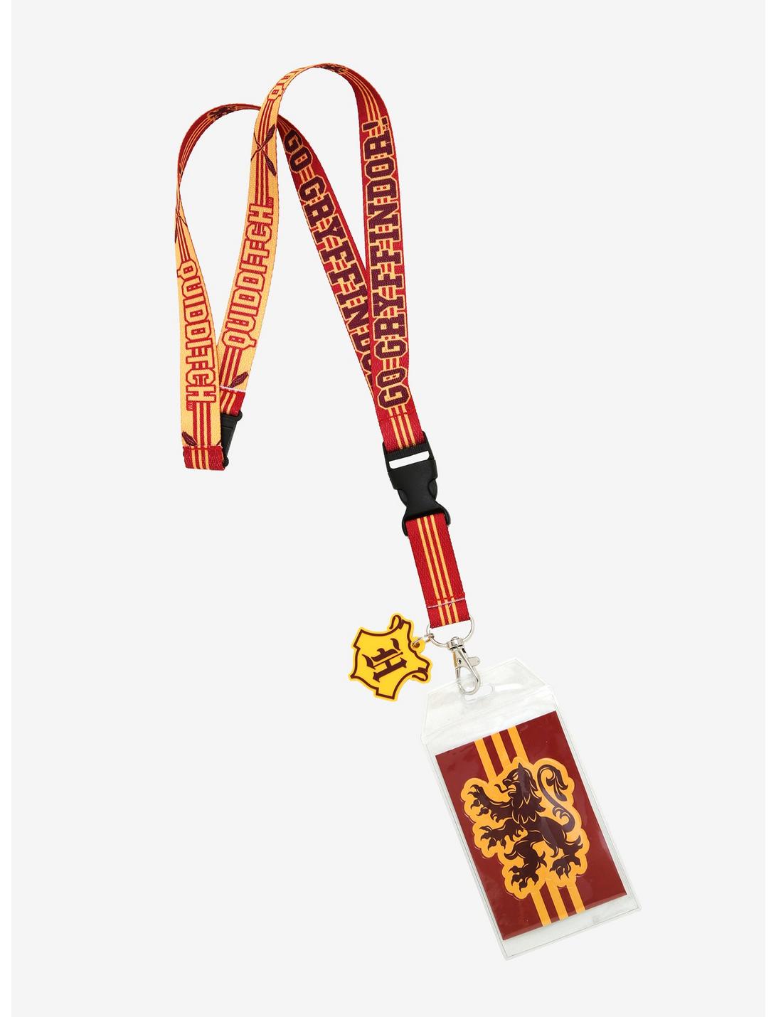 Harry Potter Gryffindor Quidditch Lanyard - BoxLunch Exclusive, , hi-res