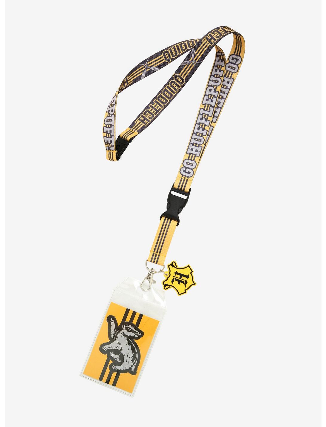 Harry Potter Hufflepuff Quidditch Lanyard - BoxLunch Exclusive, , hi-res