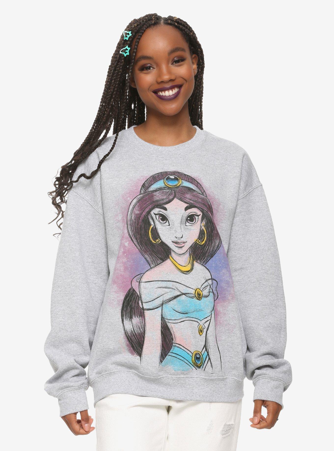 Disney Aladdin Jasmine Sketch Girls Sweatshirt, MULTI, hi-res