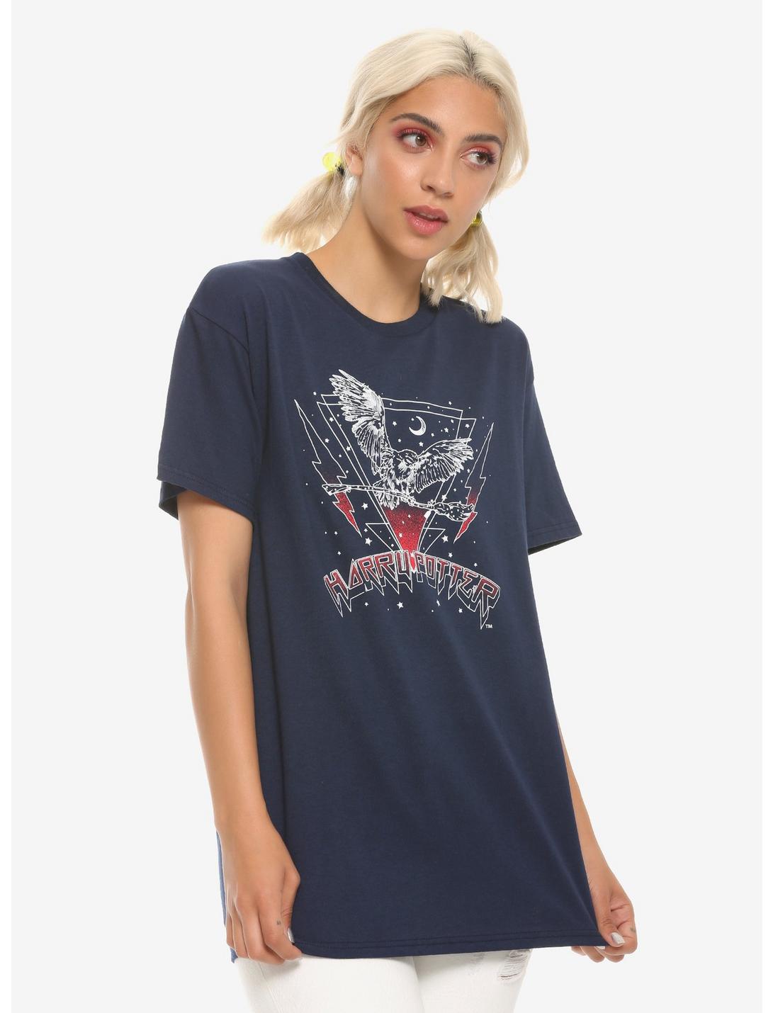 Harry Potter Celestial Owl Metal Girls T-Shirt, MULTI, hi-res
