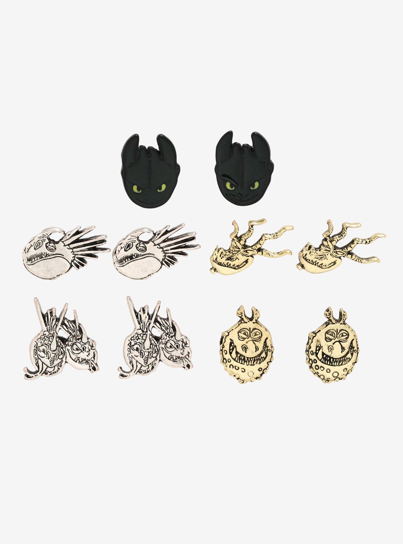 How To Train Your Dragon: The Hidden World Stud Earring Set, , hi-res