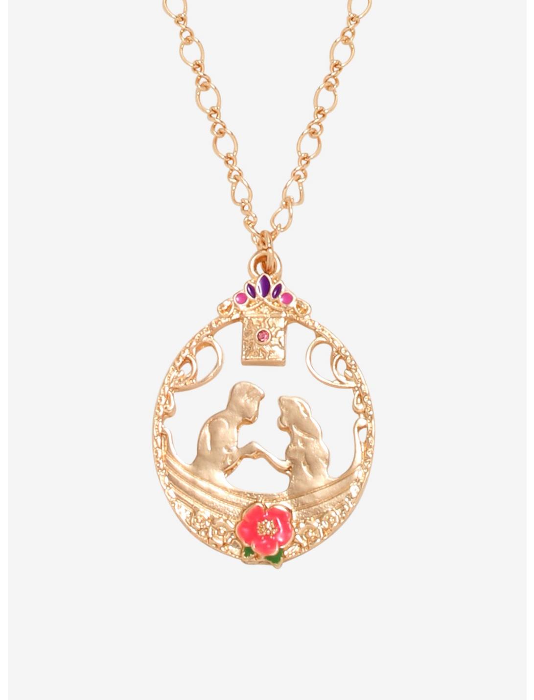 Disney Tangled Boat Pendant Necklace, , hi-res