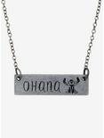 Disney Lilo & Stitch Ohana Bar Necklace, , hi-res