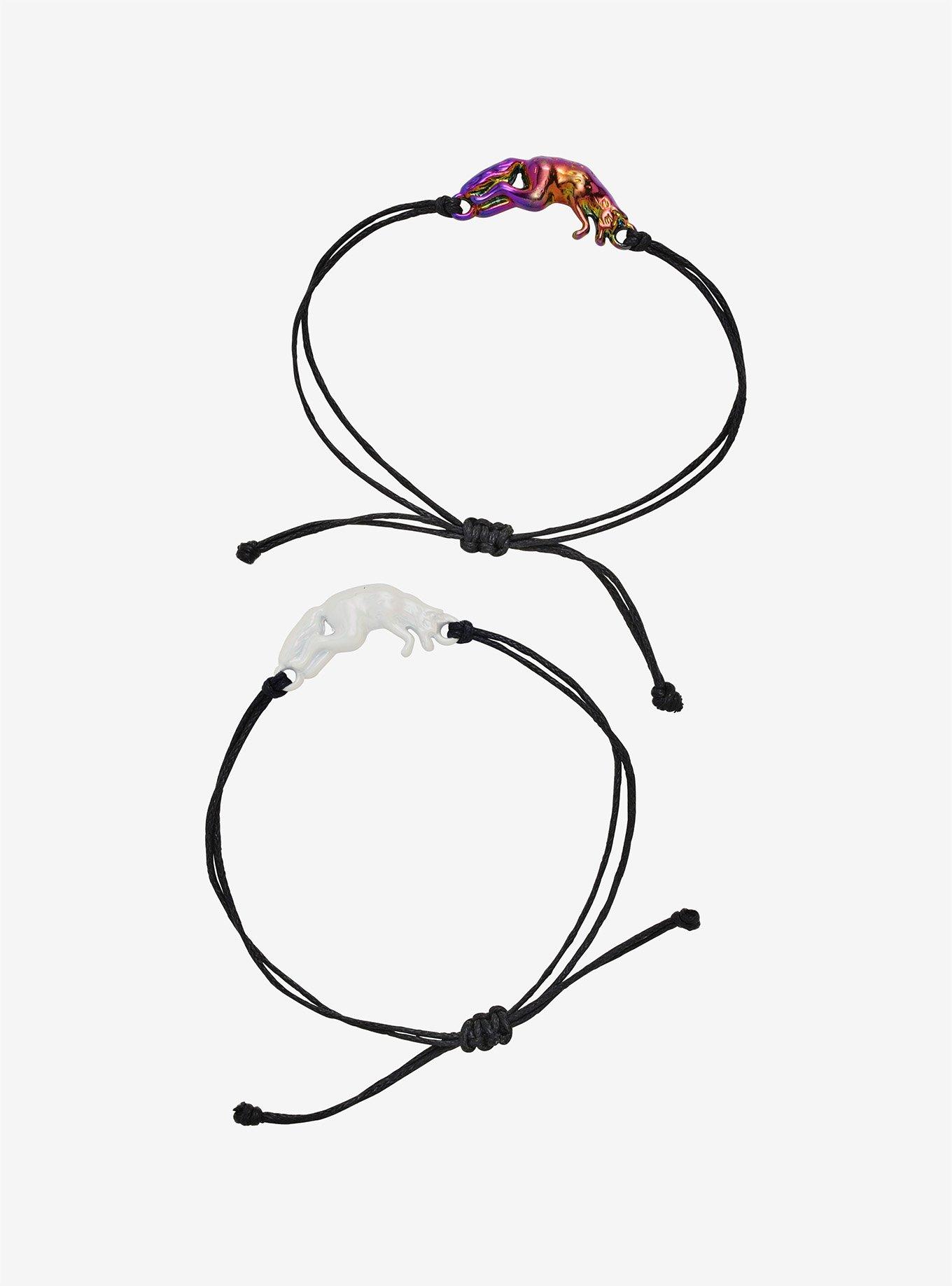 Wolf Fox Cord Best Friend Bracelet Set, , hi-res