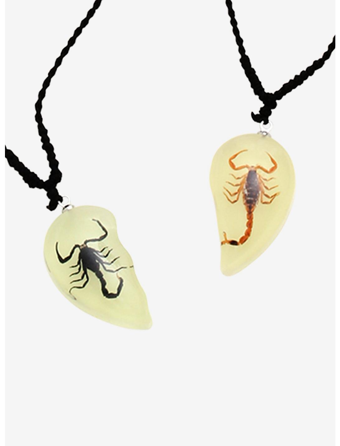 Scorpion Heart Best Friend Necklace Set, , hi-res