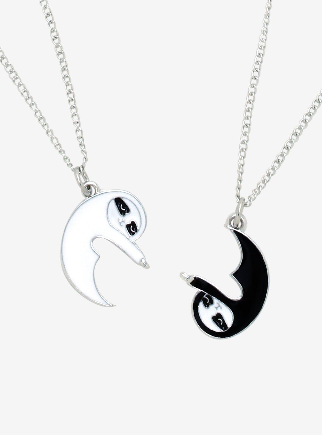 Yin-Yang Sloth Best Friend Necklace Set, , hi-res