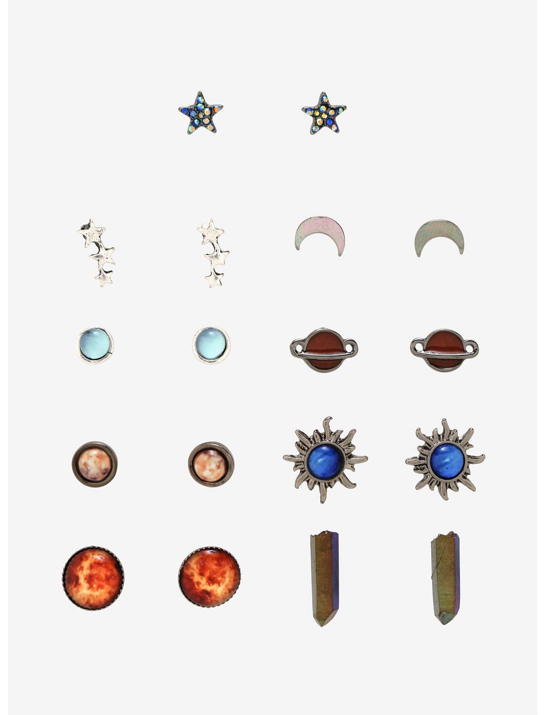 Planet & Celestial Stud Earring Set, , hi-res