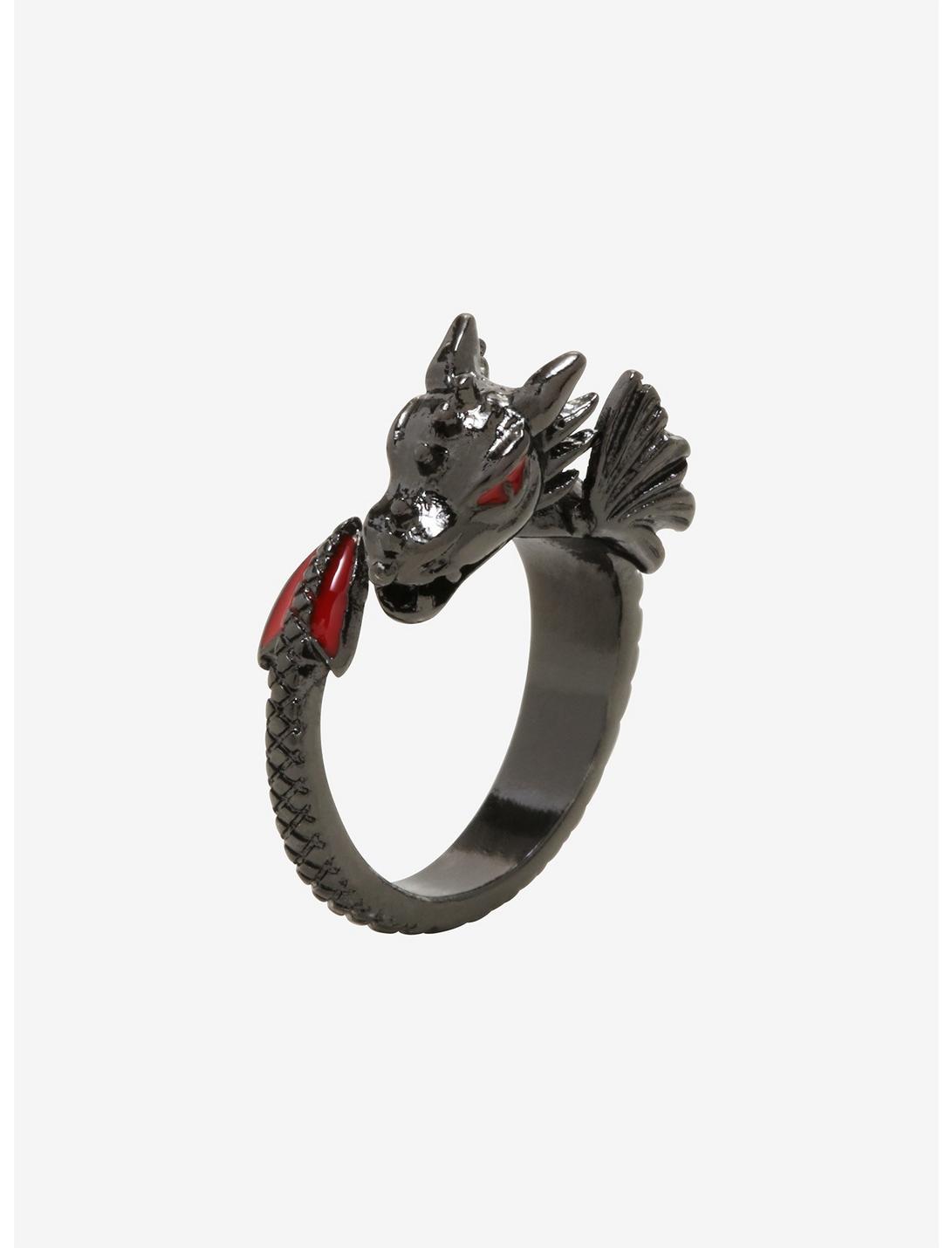 Black Dragon Wrap Ring, , hi-res