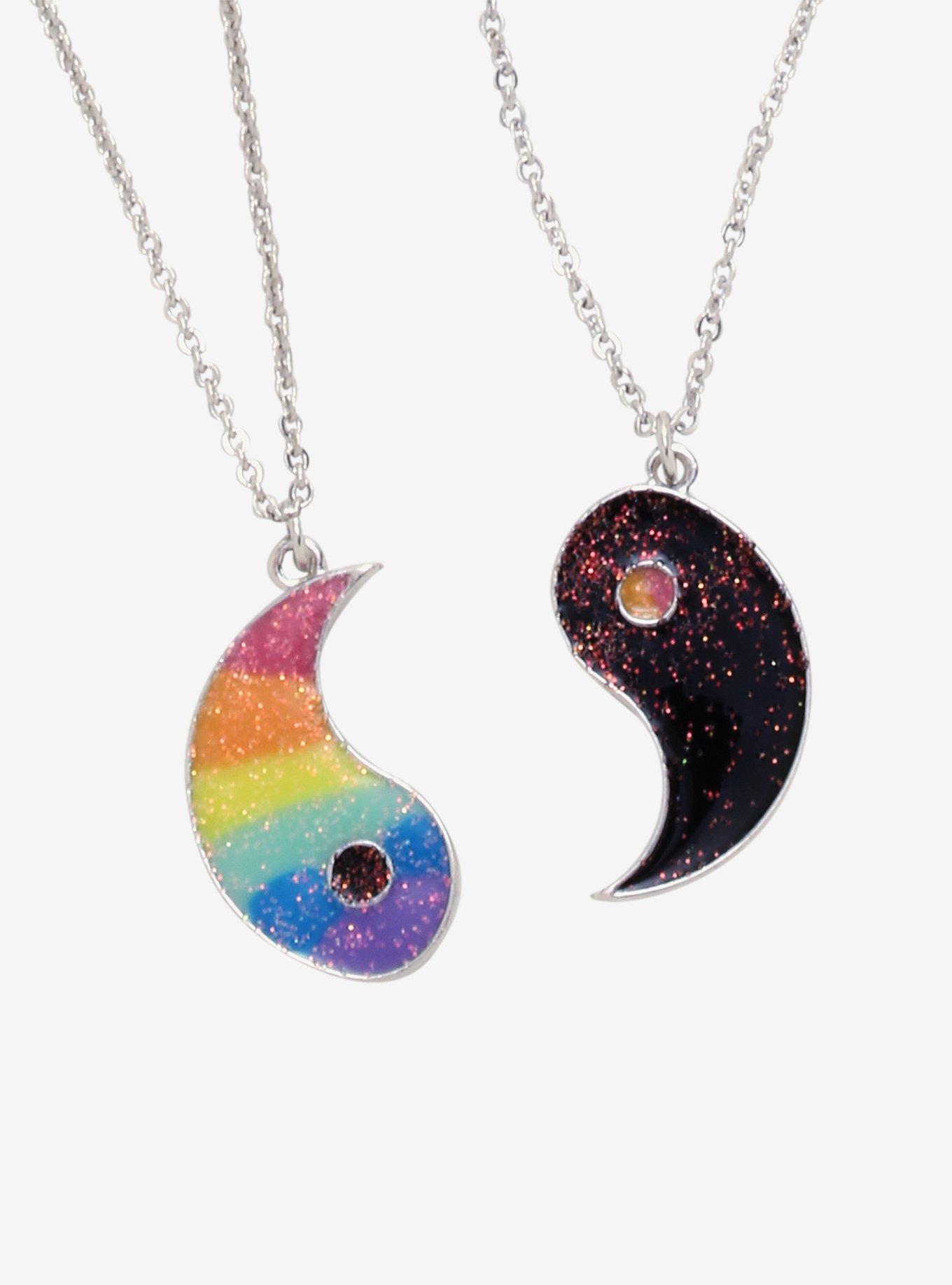 Rainbow Yin-Yang Best Friend Necklace Set, , hi-res