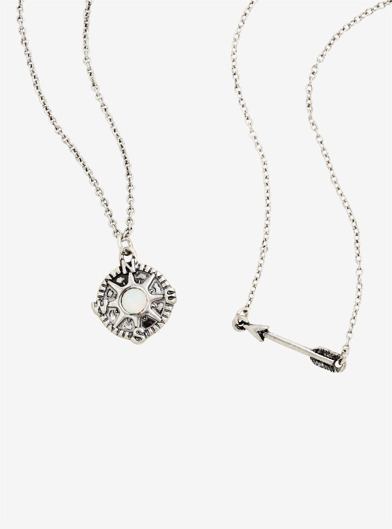 Compass Arrow Best Friend Necklace Set Hot Topic