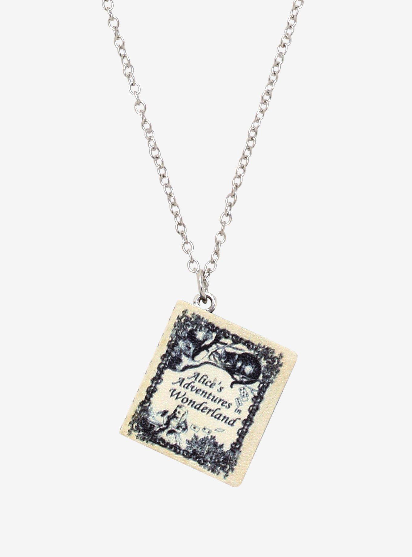 Lewis Carroll Alice's Adventures In Wonderland Book Necklace, , hi-res