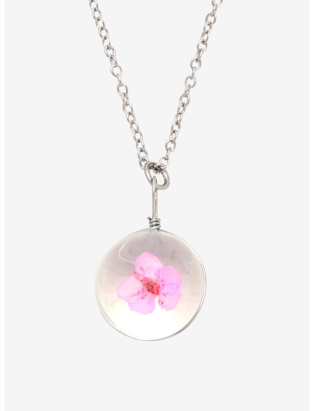 Crystallized Cherry Blossom Necklace, , hi-res