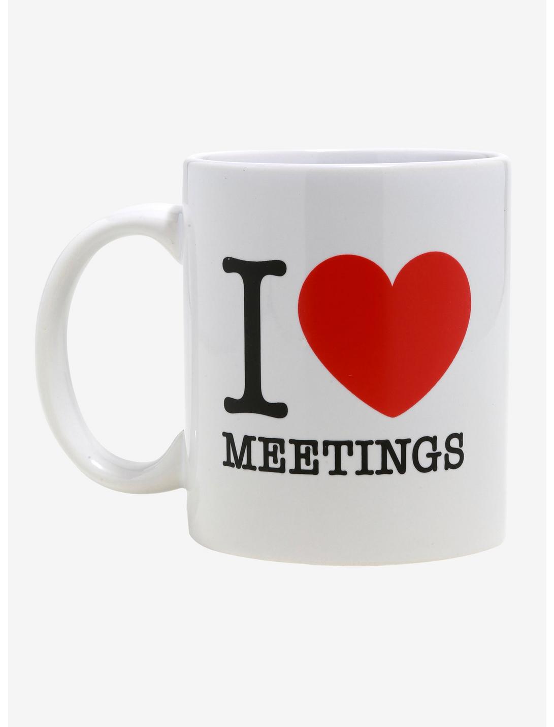 I Love Meetings Ceramic Mug, , hi-res