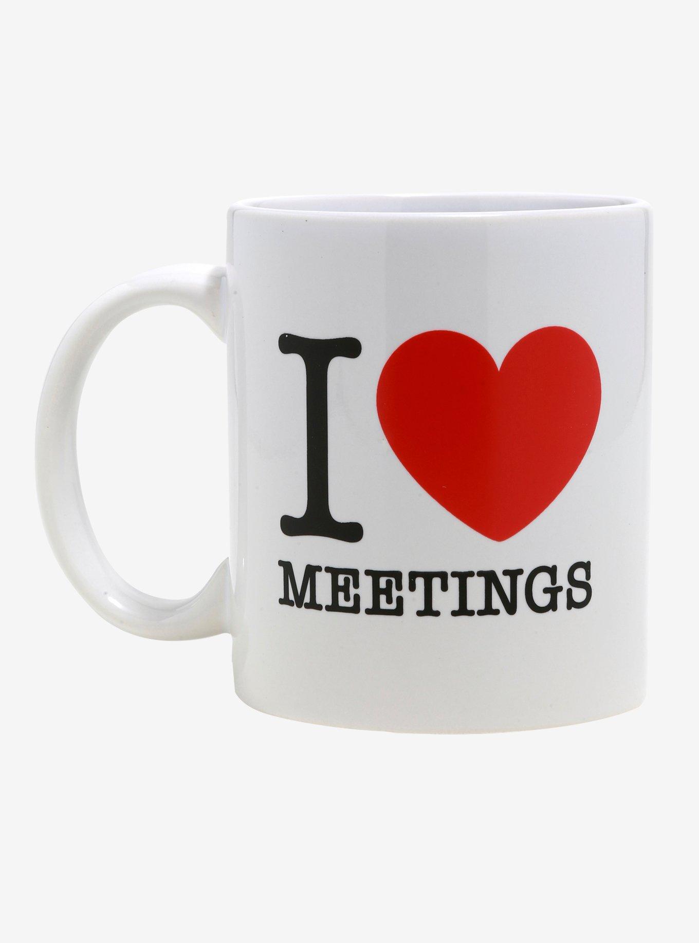 I Love Meetings Ceramic Mug, , hi-res