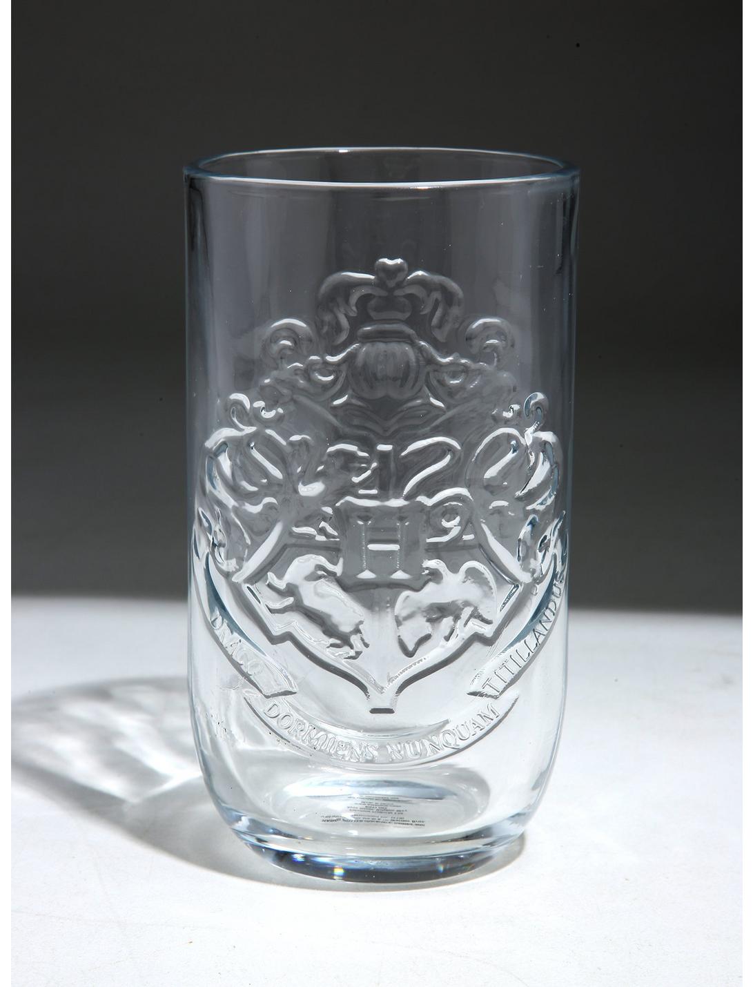 Harry Potter Hogwarts Crest Embossed Glass, , hi-res