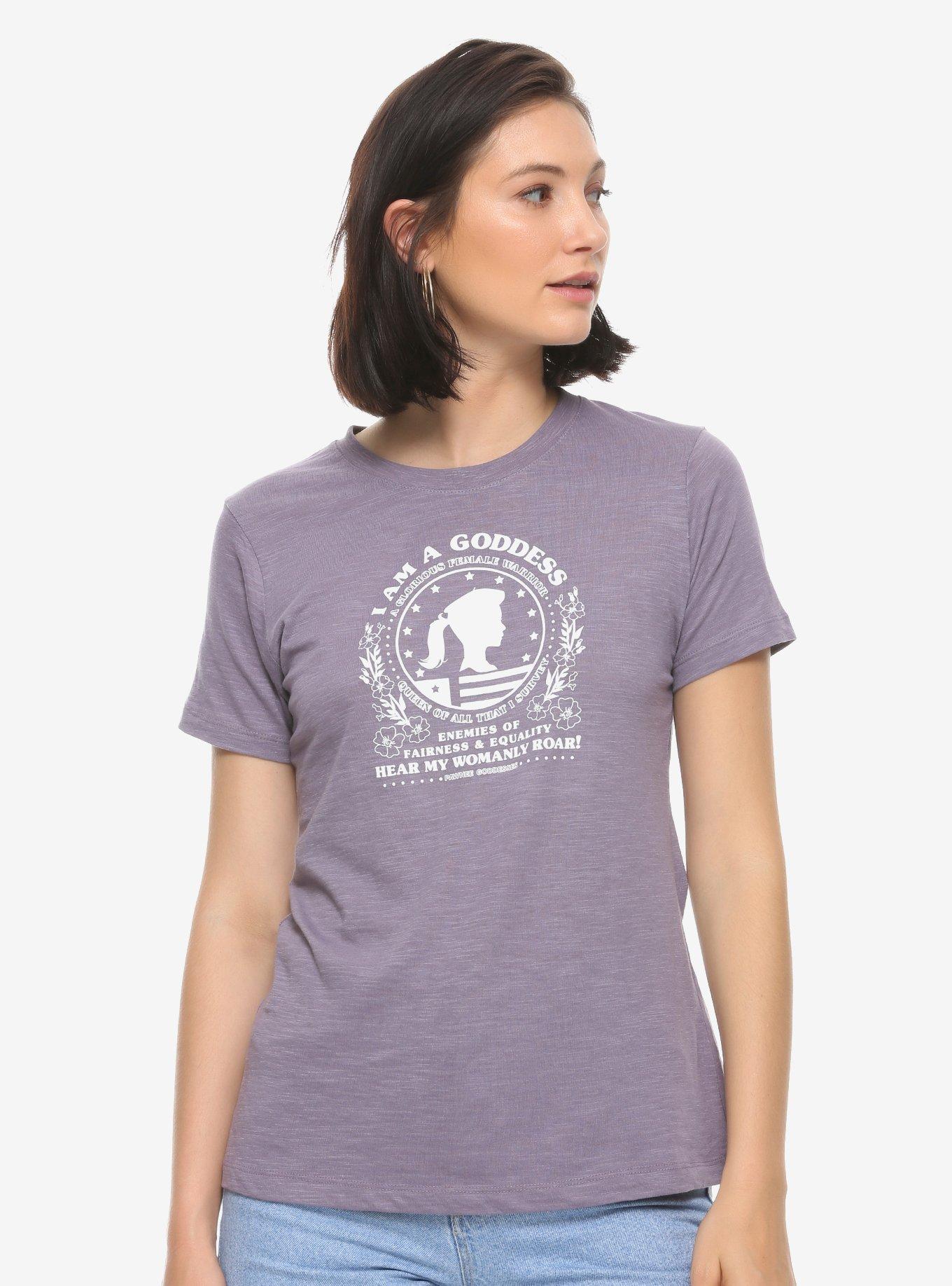 Parks and Recreation Pawnee Goddess Women's T-Shirt - BoxLunch Exclusive, PURPLE, hi-res