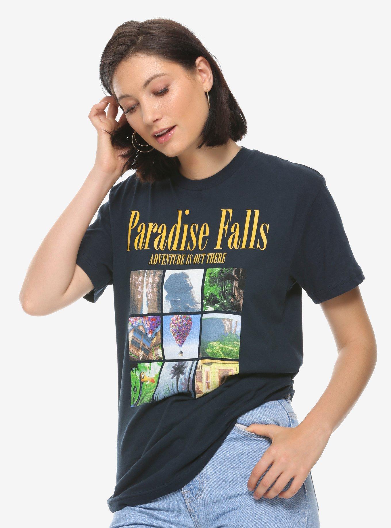 Disney Pixar Up Paradise Falls Collage T-Shirt - BoxLunch Exclusive, NAVY, hi-res
